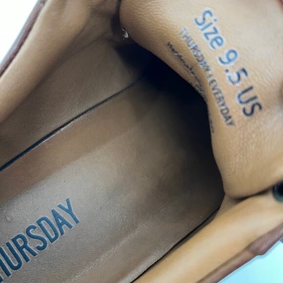 Thursday Boot Company Premier Low Top Sneaker Mens 9.5 Chocolate Brown Leather - Picture 8 of 10